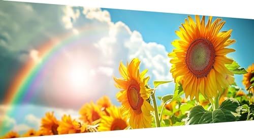 Diamond painting fleur tournesol pour salon et décoration