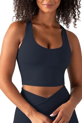 Image of YITTY Active Sports Bra Tank, Tank Top for Women with Built-in Bra, Racerback, Removable Cups, Low-Impact Yoga and Gym