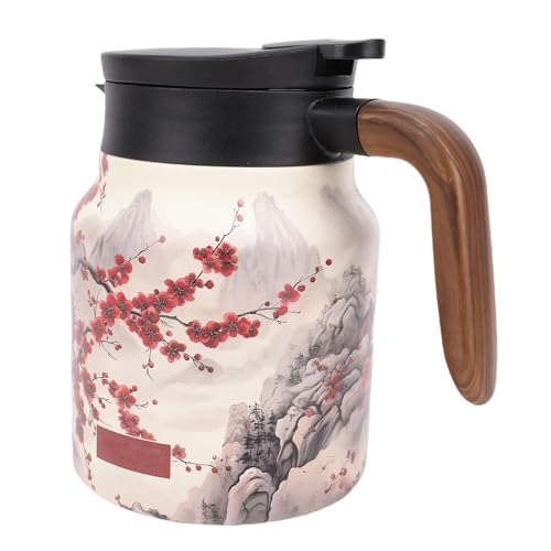 Generic Tetera Aislada de Acero Inoxidable, Caliente Al Vacío a Prueba de Fugas con Filtración Fina para una Vida Rápida y una Preparación de té Eficiente para la Oficina, el Hogar, Al Aire Libre,