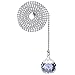 HESTYA 2 Sets Light Pull Chain Extension Fan Pulls Decorative with Connector for Chain Ceiling Fan,1 Meter Length Each