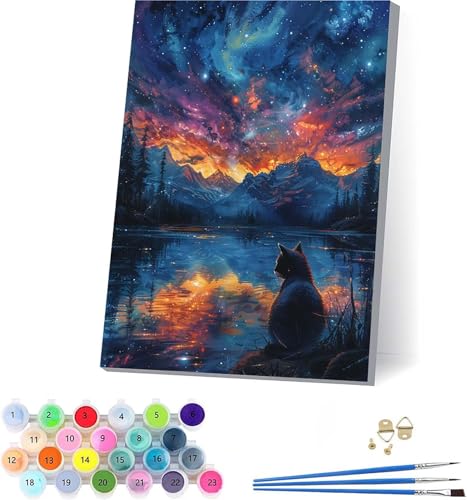 G v yCgoCio[ R DIY Paint by Numbers LbghG h G fW^G uVƃANG̋ l̂߂̃NGCeBuȎ z[ ItBX Mtg 50x65cm t[t 1-8