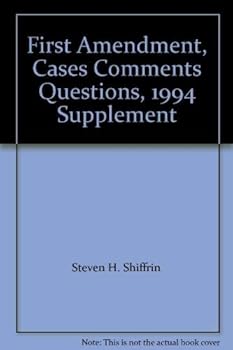 Paperback First Amendment, Cases Comments Questions, 1994 Supplement Book