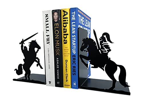 Bookends Warrior Bookends Horse Bookends Book Stopper For Shelf Decorative Bookends Metal Bookends Cool Bookends Unique Bookends Modern Bookends Cute Bookends Book End Holders Decorative Accents #TOP2
