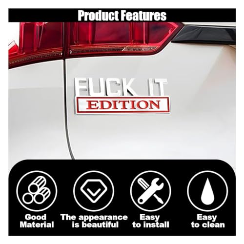 Image of Fuck IT Edition Emblem 3D Sticker Decal, Cool Badge Decoration for Car Truck SUV Laptop