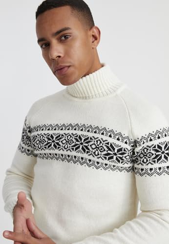 Blue Norwegian Pattern Turtleneck Sweater by Leif Nelson3