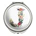 GRAPHICS & MORE Letter J Floral Monogram Initial Compact Travel Purse Handbag Makeup Mirror