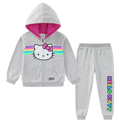 Sudadera con capucha Hello Kitty y pantalones con acabados suaves para niñas de Sanrio