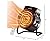 VCJ Portable Space Heater, Electric Room Heater with Thermostat, 1500W/750W PTC Ceramic Mini Heater with 3 Modes for Patio, Greenhouse, Garage and Indoor Use (Remote)