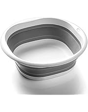 SOLPEX 折りたたみ 洗面器 湯おけ 洗い桶 風呂 桶 シリコン 収納 省スペース 旅行に持つ 洗濯 掃除 足浴 浸け置き 洗い持ち運び 内外に適用 多機能 安全素材 角形 発行対象が含まれる商品(3サイズ)(Mサイズ)