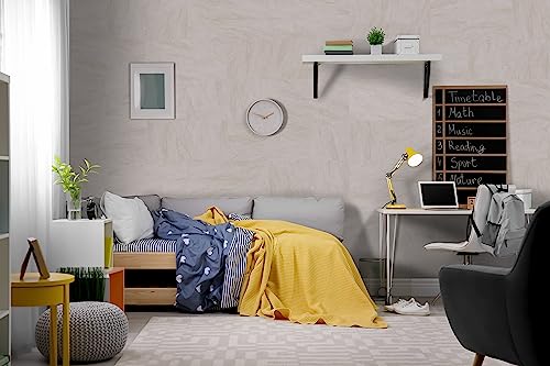 BARIDECOR XL ARENISCA Wandverkleidung 100% wasserdicht und einfache Montage, 9 Fliesen, mit bereits angebrachtem Klebeband, für Badezimmer, Wohnzimmer, Schlafzimmer, Arbeitszimmer