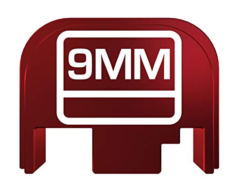 Rowe Tactical Rear Slide Cover Plate for Glock Gen 1-4 - Red 9MM - for Glock G17 G19 G21 G22 G23 G24 G26 G27 G29 G30 G31 G32 G33 G34 G35 G36 G37 G38 G39 G40 G41 G45