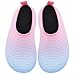 JIASUQI Fashion Barefoot Sports Water Aqua Water Shoes Beach Sandals Gradient Blue Pink US 8-8.5 M Toddler