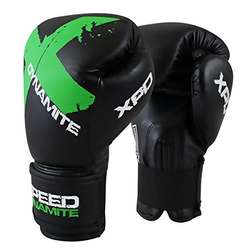 XpeeD Boxing Safety Spar Gloves Black Green in PVC Material for Senior Players Sizes 10oz & 12oz (12oz) (B01MSMG1WG) Amazon Price History, Amazon Price Tracker
