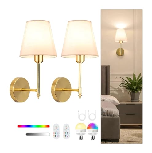 Lámpara led de pared dorada con diseño sofisticado y bombilla magnética 2