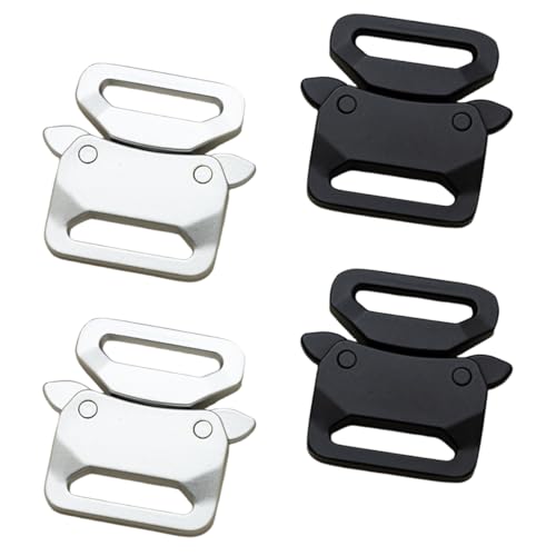 JYNVO 4 Stück Paracord Verschluss, Zinklegierung Paracor Schnallen Clip, Paracord-Armband-Verschluss, für DIY Herstellung von Paracord Armbänder Basteln Zubehör