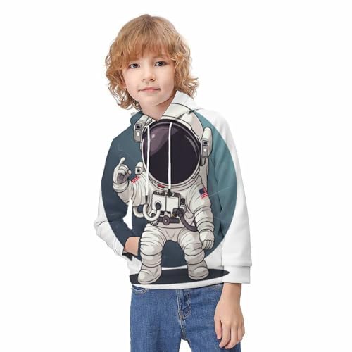 Sweatshirt astronaute 3D pull hiver ado pour les sorties en famille - 3