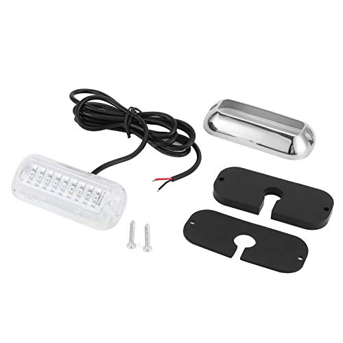ILLUMINAZIONE AD ALTA LUMINOSITÀ: questa luce subacquea per nave è dotata di una lente ottica secondaria che raddoppia la luminosità rispetto alle luci subacquee standard.Con 27 LED di alta qualità, fornisce un'illuminazione potente per la pesca notturna o la visibilità subacquea.