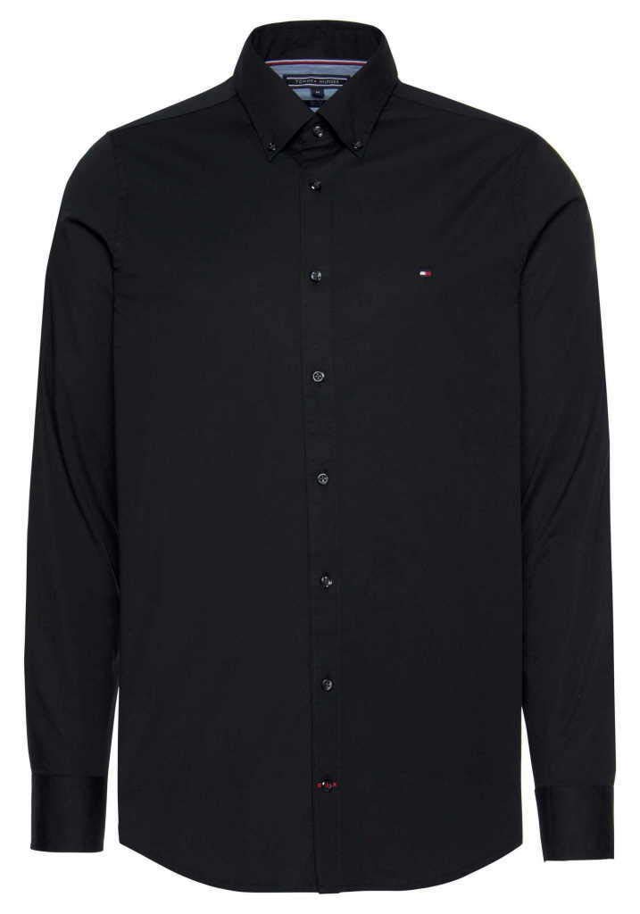 Tommy Hilfiger Mens Core Stretch Slim Poplin Shirt Casual Shirt