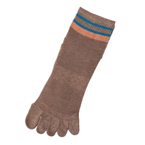ZSAXZSS 6 Pairs Men Toe Socks Fashion Ankle Socks With Separate Fingers Cotton Five Finger Athletic Socks(6 pairs color 05)