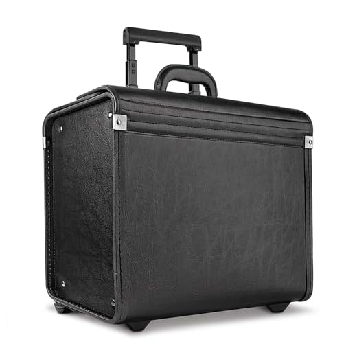 Solo New York Lincoln Hard Sided Rolling Catalog Case, Black