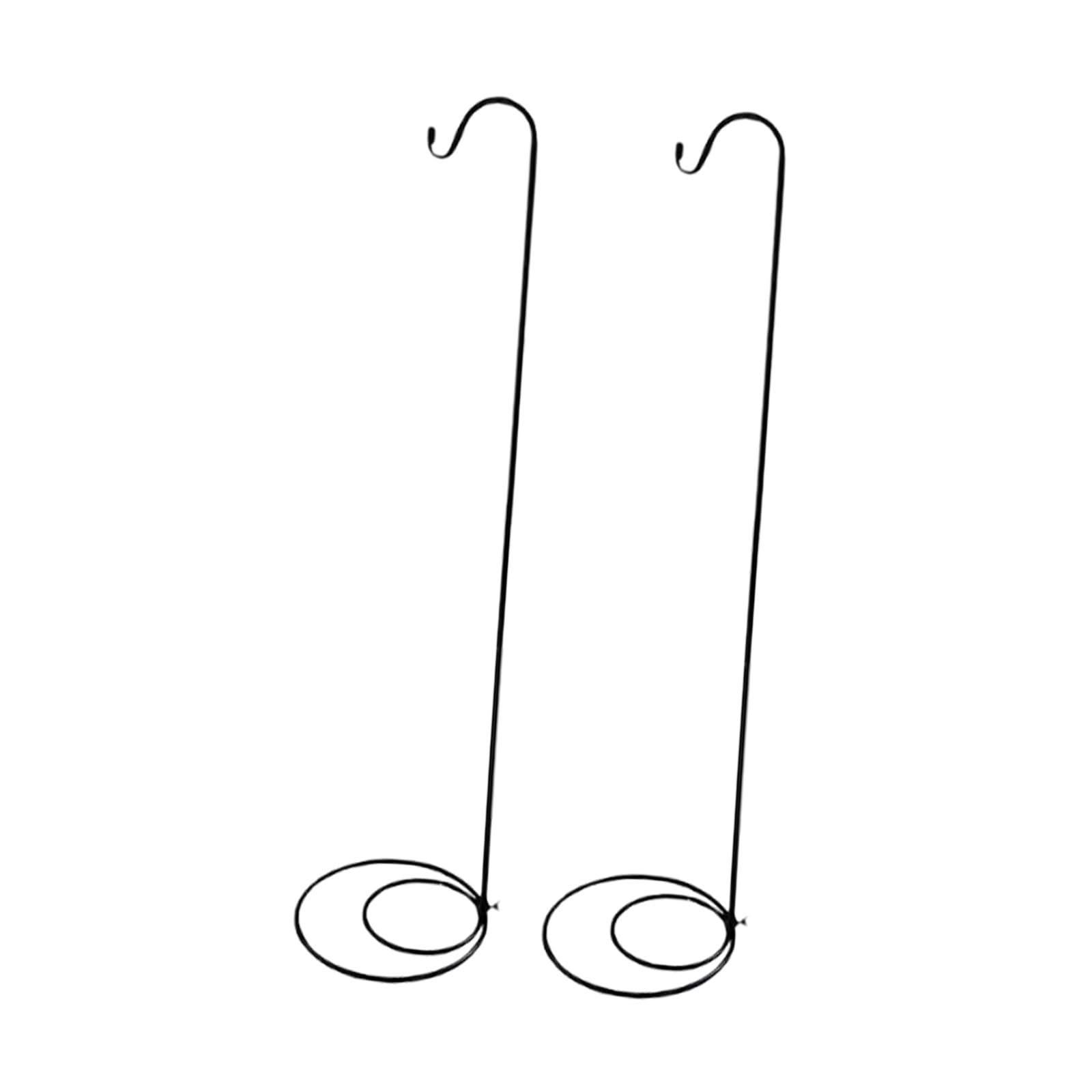 2X Shepherds Hook Stand Deck Display Hanger for Flower Pot Yards Solar Light-image-27