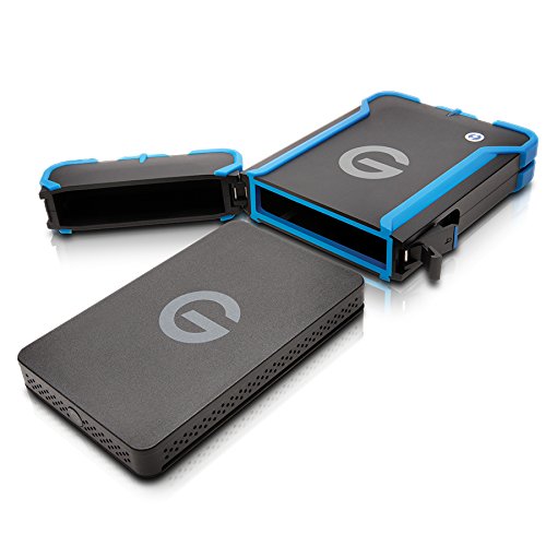 G-Technology 1Tb G-Drive Ev Atc Portable External Hard Drive With Tethered Thunderbolt Cable - All-Terrain Drive Solution - 0G03586-1 #TOP3