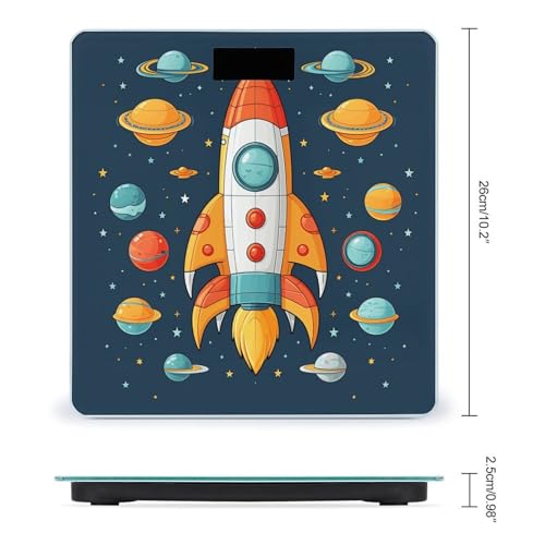 Báscula Digital de Baño con Diseño Nave Espacial miniatura 2