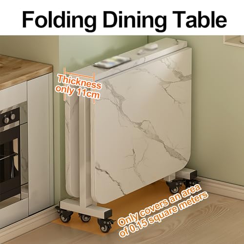 Table pliable en bois pour salle à manger et petits espaces - 3