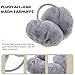 GLEAVI Ladies Winter Ear Muffs Ear Warmers Gray Plush Full Protection 17cm Diameter Outdoor Use Fashionable for Women
