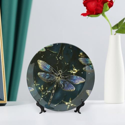 Plato Decorativo de Porcelana Dragonfly 7 pulgadas miniatura 6