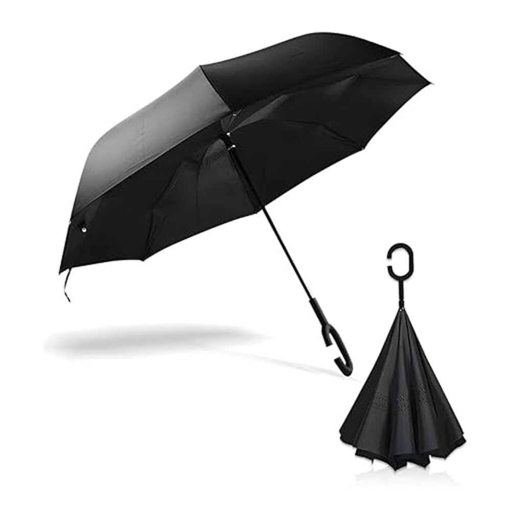 Parapluie inversé coupe-vent parapluie de voyage autoportant voiture Venza