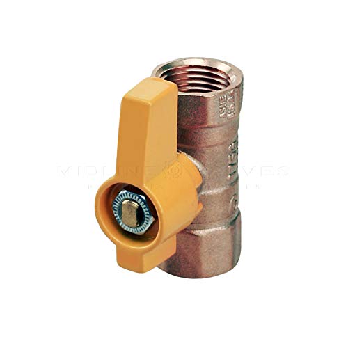 Válvula de bola de gas con mango de aluminio para control seguro 5