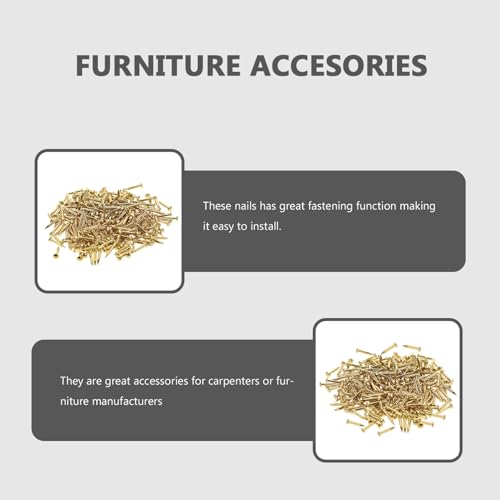 Clavos de latón 200 unidades 8 mm para muebles bricolaje cajas decorativas miniatura 7