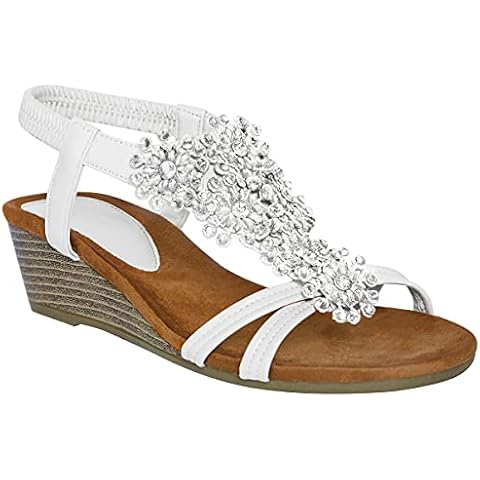 Fashion Thirsty Women's Summer Floral Sandals Cover