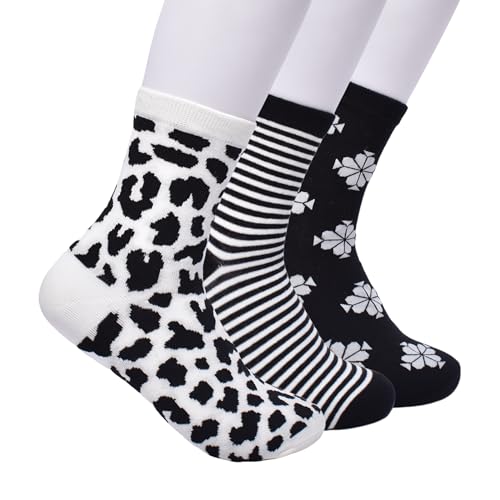 kate spade new york Women's 3-Pack Leopard Shortie Crew Socks, Soft & Comfortable