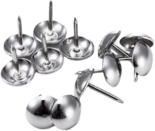 Miniatura 7 de BetterJonny - 500 tachuelas decorativas para tapicería, clavos decorativos para muebles, tachuelas de metal plateado para el pulgar para muebles