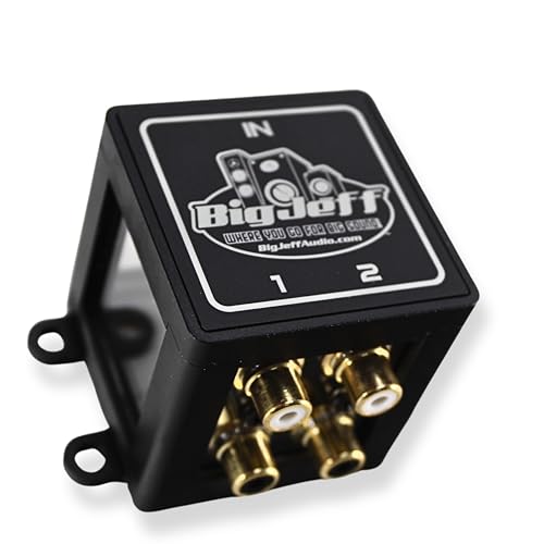 Répartiteur RCA 1 à 2 paires Big Jeff Audio contre les parasites audio de voiture