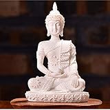 MOBEBI Dekoration, Garten Familienzimmer Abstrakte Ornamente Figuren Buddhistische Heimdekoration Ornament Buddha Figur Sandstein Buddha Statue Barmherzigkeit Mönch Skulpturen (Color : E) (Color : A)
