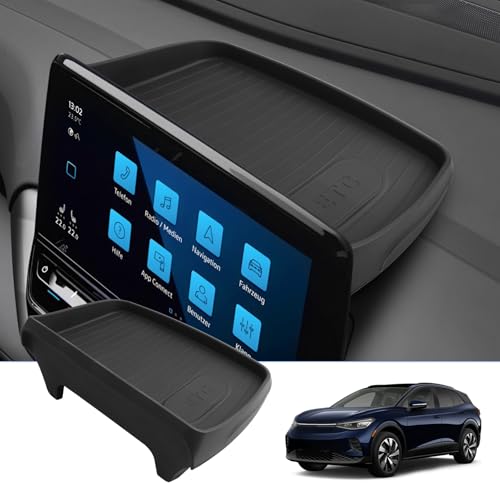 BIXUAN ID.4 2025 Mittelkonsole Aufbewahrungsbox kompatibel mit VW ID.4 ID.5 GTX Pro ID.Buzz 2020-2024 2025 Ablagefach hinter dem Bildschirm Organizer Instrumententafel Aufbewahrung Innen ID4 Zubehör