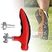 rockible Golf Spike Wrench, Ratchet Action Remover Removal Tool Handle Maintenance Cleat Wrench Adjustment Tool for Golf Shoes
