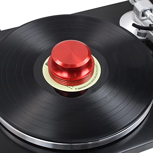 Lp Record Weight 16Oz Vinyl Record Clamp Alumiun Turntable Stabilizer (Red) #TOP5