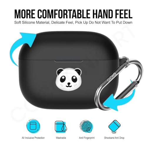 Image of Soft Silicone Case Cover for Realme Buds T310 | Buds N1 (Panda)