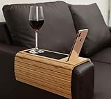 GEHE Sofa Arm Tray Table for Couch Flexible/Foldable Sofa Tray Couch arm Table Perfect for Drinks...