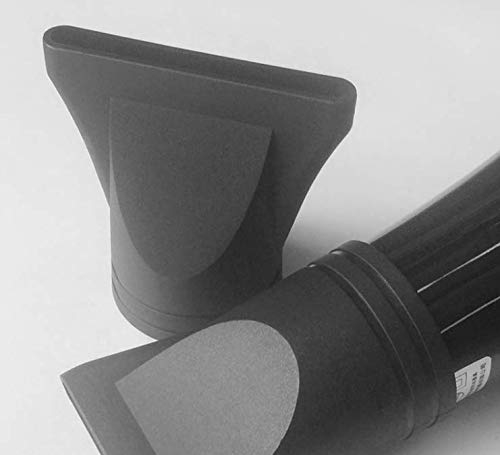 1Set(3PCS) Non-Universal Plastic Hair Dryer Diffuser Attachment Hair Dryer Nozzle Comb Concentrator Replacement Professional Barbershop Salon Tool Special for 4.5cm/1.7inch Blow Dry(Black) - Image 6