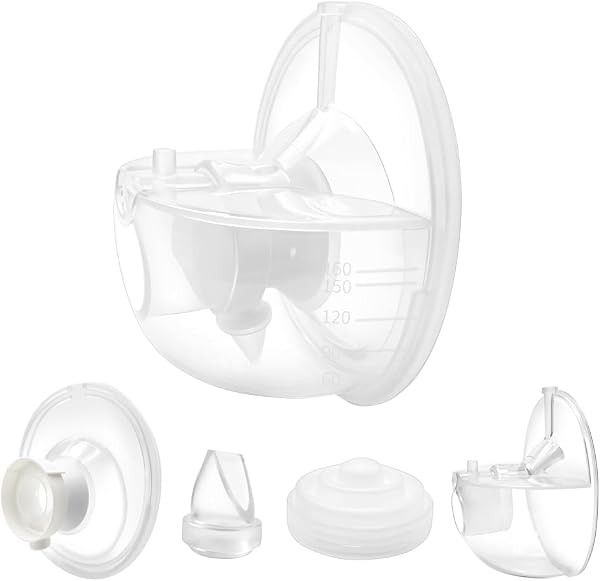 Full Replacement Parts Kit for Momcozy M5 Wearable Breast Pump, Includes 24mm Collection Cups, Silicone Diaphragms, Duckbill Valves, BPA-Free(Including 15/17/19/21mm Flange Inserts) - 1