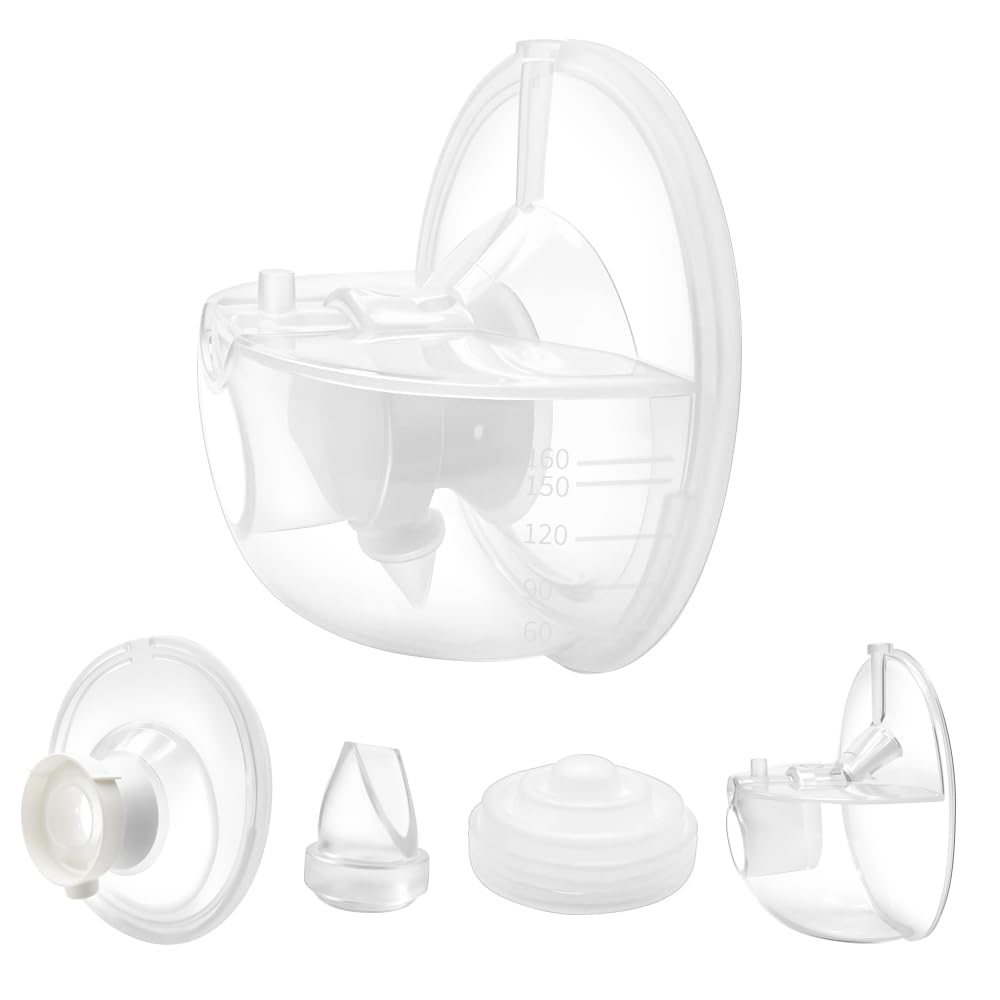 Full Replacement Parts Kit for Momcozy M5 Wearable Breast Pump, Includes 24mm Collection Cups, Silicone Diaphragms, Duckbill Valves, BPA-Free(Including 15/17/19/21mm Flange Inserts)