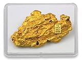Ein ganz besonderes Geschenk Goldstücke24 Goldbarren 1g – Geschenk Motivbox \'\'Goldnugget\'\' Tolle Geschenkidee - Feingold 999,9