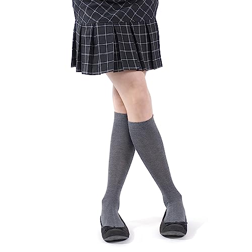 Piccolo Girls' School Uniform Knee-High Sock Three-Pack4