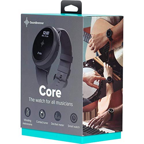 Soundbrenner Core | 4-In-1 Music Tool For Musicians | Vibrating Metronome, Chromatic Contact Tuner, Decibel Meter And Watch | For Multiple Instruments (Guitar, Bass, Violin, Ukulele) #TOP4