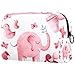 Grande trousse de maquillage multifonction en forme d'éléphant rose pour fête prénatale